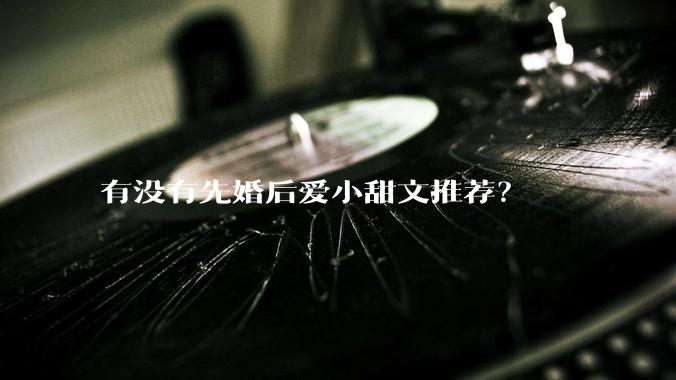 有没有先婚后爱小甜文推荐？